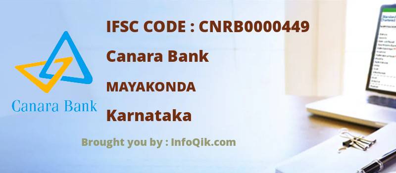 Canara Bank Mayakonda, Karnataka - IFSC Code