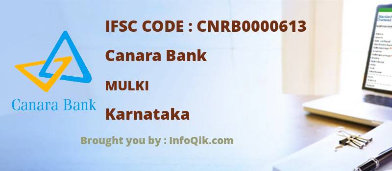 Canara Bank Mulki, Karnataka - IFSC Code