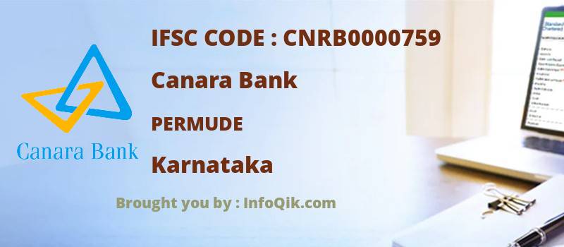 Canara Bank Permude, Karnataka - IFSC Code