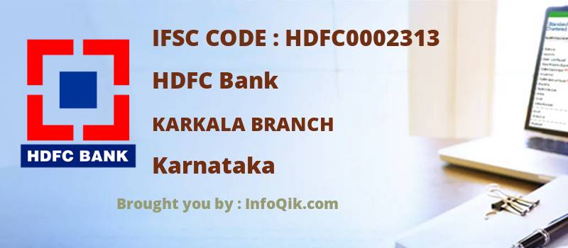 HDFC Bank Karkala Branch, Karnataka - IFSC Code