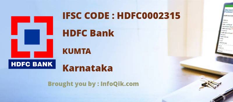 HDFC Bank Kumta, Karnataka - IFSC Code