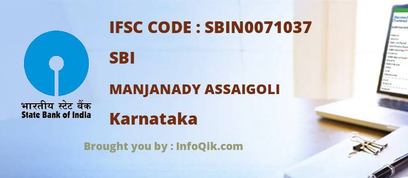 SBI Manjanady Assaigoli, Karnataka - IFSC Code