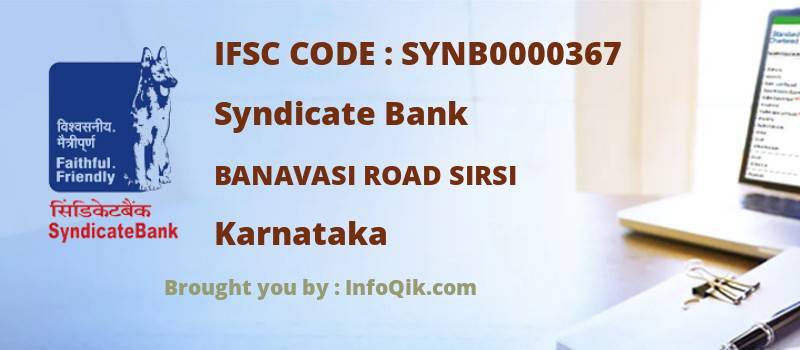 Syndicate Bank Banavasi Road Sirsi, Karnataka - IFSC Code