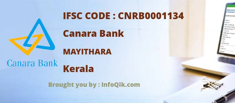 Canara Bank Mayithara, Kerala - IFSC Code