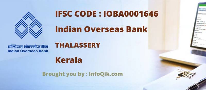 Indian Overseas Bank Thalassery, Kerala - IFSC Code