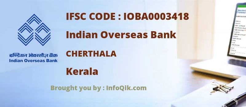 Indian Overseas Bank Cherthala, Kerala - IFSC Code