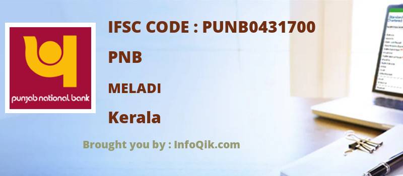 PNB Meladi, Kerala - IFSC Code