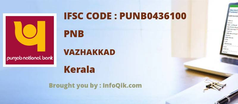 PNB Vazhakkad, Kerala - IFSC Code