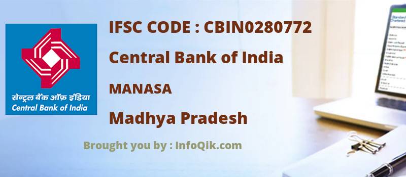 Central Bank of India Manasa, Madhya Pradesh - IFSC Code