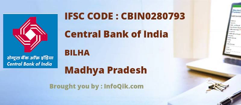 Central Bank of India Bilha, Madhya Pradesh - IFSC Code