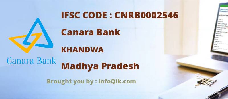 Canara Bank Khandwa, Madhya Pradesh - IFSC Code
