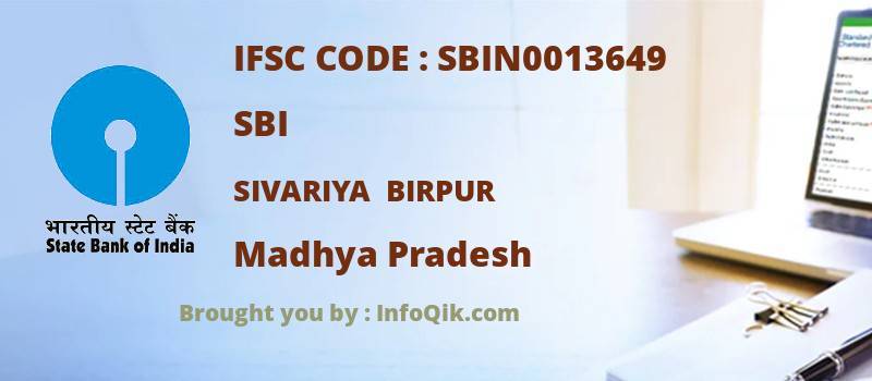 SBI Sivariya  Birpur, Madhya Pradesh - IFSC Code