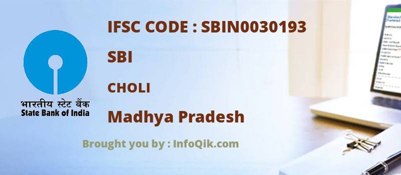 SBI Choli, Madhya Pradesh - IFSC Code