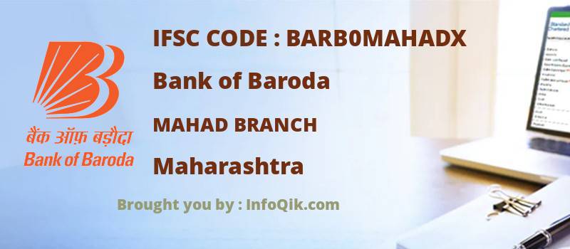 Bank of Baroda Mahad Branch, Maharashtra - IFSC Code