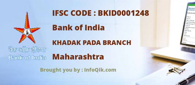 Bank of India Khadak Pada Branch, Maharashtra - IFSC Code