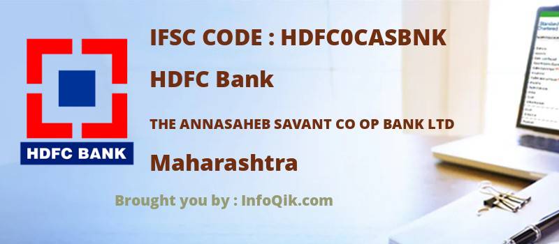 HDFC Bank The Annasaheb Savant Co Op Bank Ltd, Maharashtra - IFSC Code