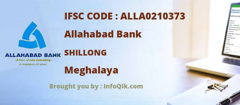 Allahabad Bank Shillong, Meghalaya - IFSC Code