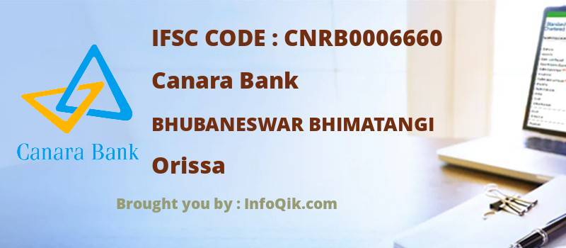Canara Bank Bhubaneswar Bhimatangi, Orissa - IFSC Code