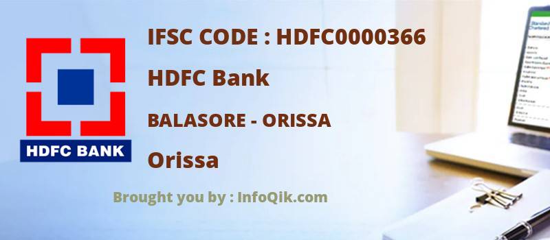 HDFC Bank Balasore - Orissa, Orissa - IFSC Code