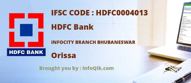 HDFC Bank Infocity Branch Bhubaneswar, Orissa - IFSC Code