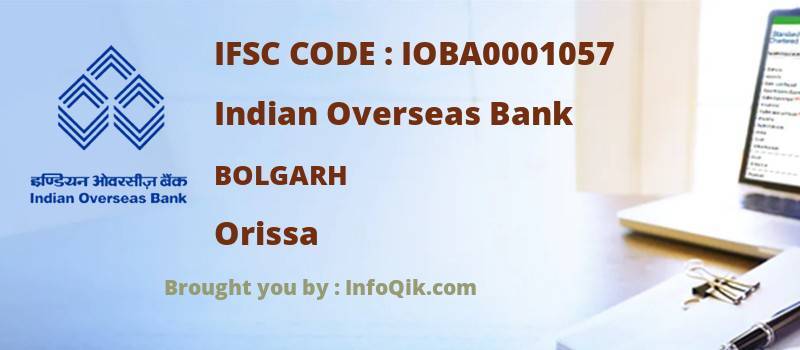 Indian Overseas Bank Bolgarh, Orissa - IFSC Code