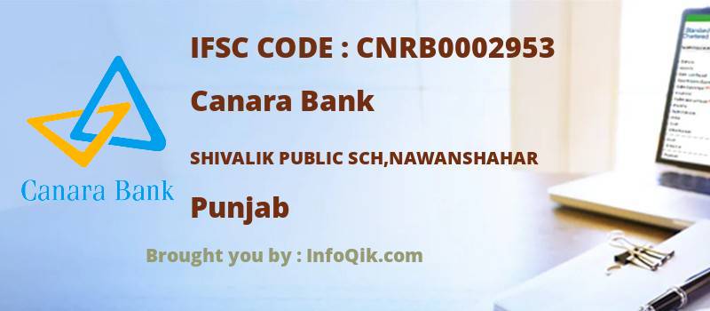 Canara Bank Shivalik Public Sch,nawanshahar, Punjab - IFSC Code