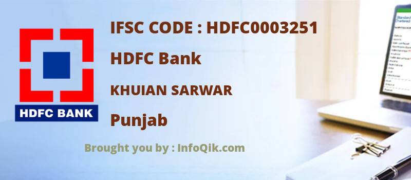 HDFC Bank Khuian Sarwar, Punjab - IFSC Code