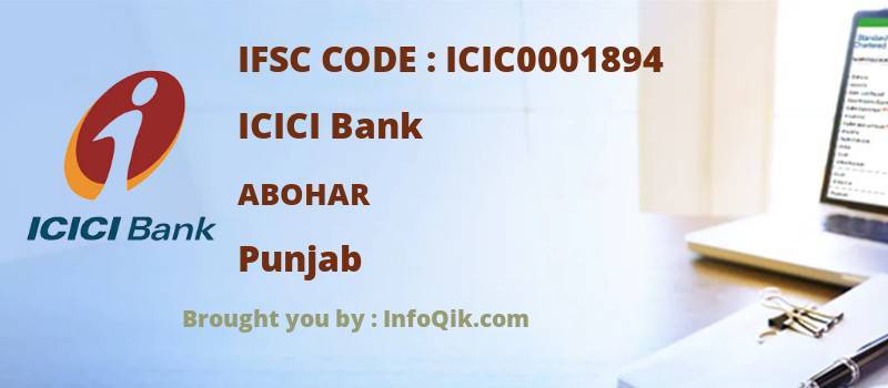 ICICI Bank Abohar, Punjab - IFSC Code