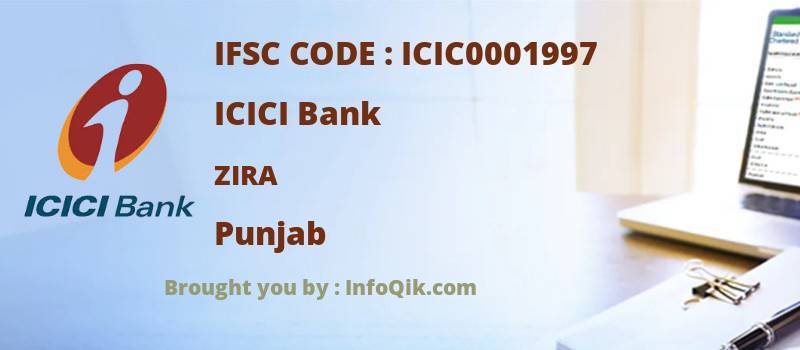 ICICI Bank Zira, Punjab - IFSC Code