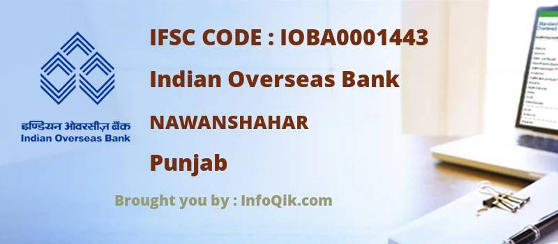 Indian Overseas Bank Nawanshahar, Punjab - IFSC Code