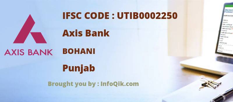 Axis Bank Bohani, Punjab - IFSC Code