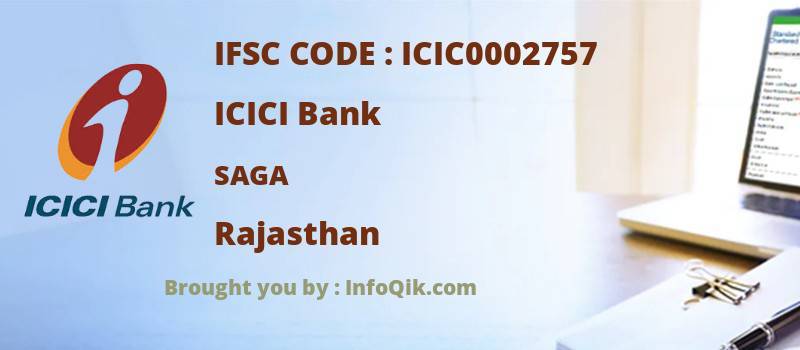 ICICI Bank Saga, Rajasthan - IFSC Code