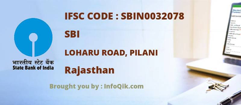SBI Loharu Road, Pilani, Rajasthan - IFSC Code