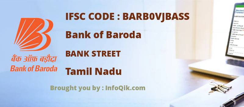 Bank of Baroda Bank Street, Tamil Nadu - IFSC Code