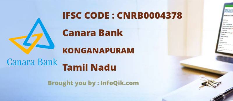 Canara Bank Konganapuram, Tamil Nadu - IFSC Code