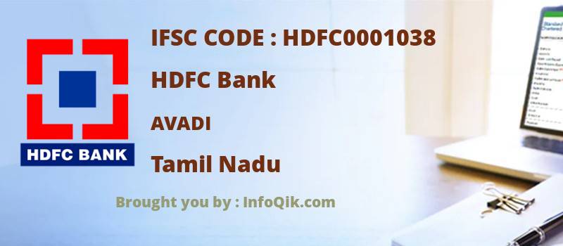 HDFC Bank Avadi, Tamil Nadu - IFSC Code