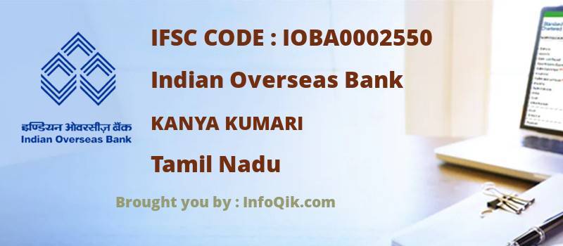 Indian Overseas Bank Kanya Kumari, Tamil Nadu - IFSC Code