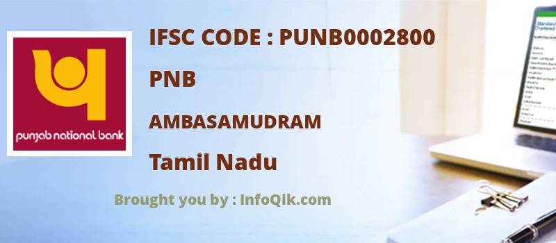 PNB Ambasamudram, Tamil Nadu - IFSC Code