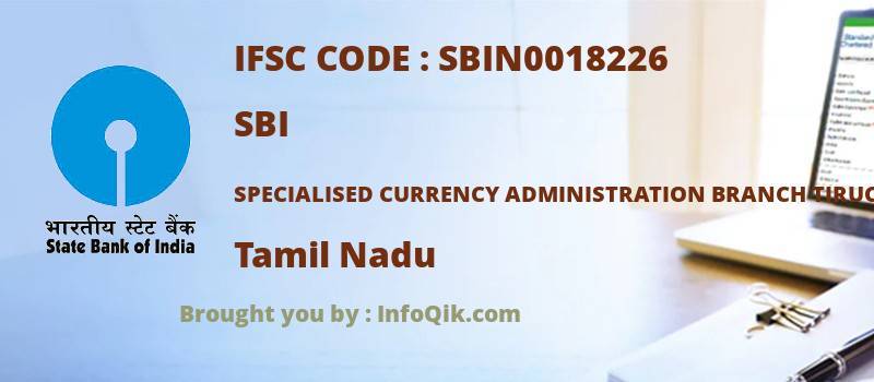 SBI Specialised Currency Administration Branch Tiruchirapalli, Tamil Nadu - IFSC Code