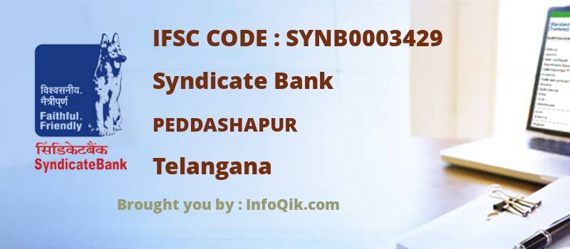 Syndicate Bank Peddashapur, Telangana - IFSC Code