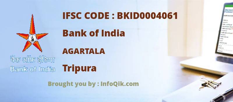 Bank of India Agartala, Tripura - IFSC Code