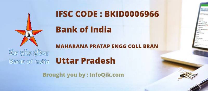Bank of India Maharana Pratap Engg Coll Bran, Uttar Pradesh - IFSC Code