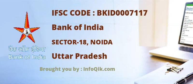 Bank of India Sector-18, Noida, Uttar Pradesh - IFSC Code