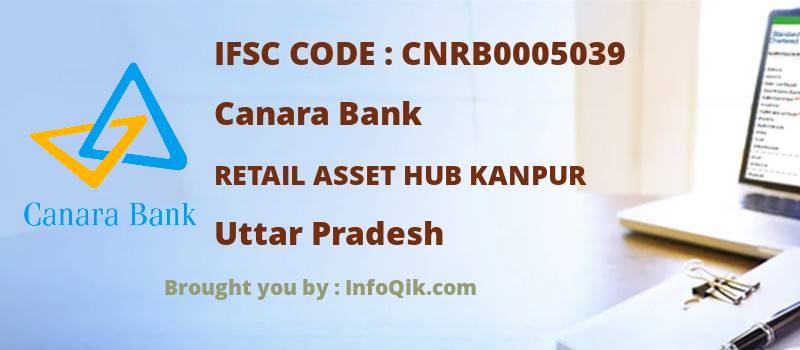 Canara Bank Retail Asset Hub Kanpur, Uttar Pradesh - IFSC Code