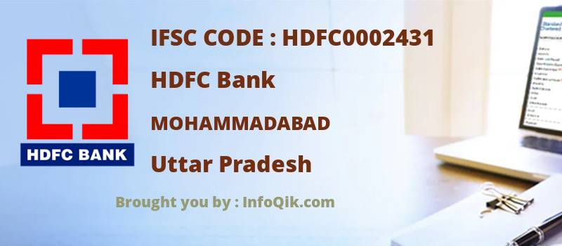 HDFC Bank Mohammadabad, Uttar Pradesh - IFSC Code