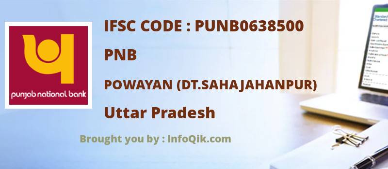 PNB Powayan (dt.sahajahanpur), Uttar Pradesh - IFSC Code