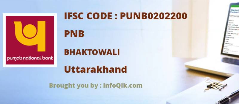 PNB Bhaktowali, Uttarakhand - IFSC Code
