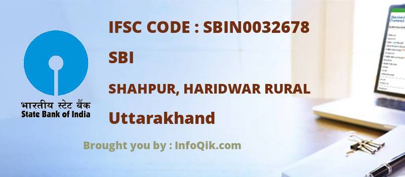 SBI Shahpur, Haridwar Rural, Uttarakhand - IFSC Code