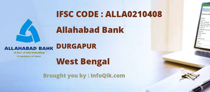 Allahabad Bank Durgapur, West Bengal - IFSC Code