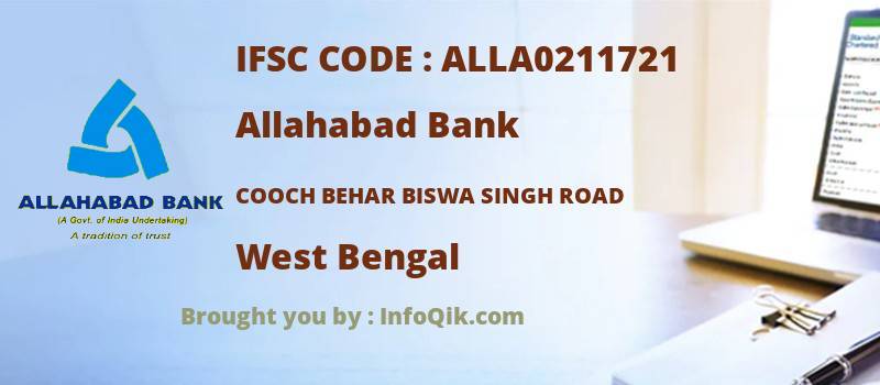 Allahabad Bank Cooch Behar Biswa Singh Road, West Bengal - IFSC Code